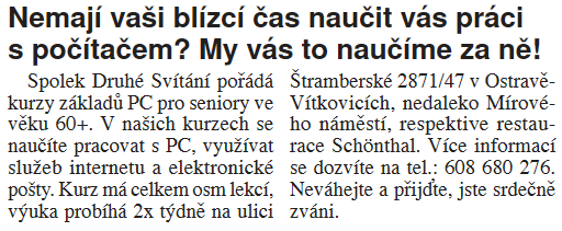 Naučíme Vás používat počítač Naučíme Vás používat počítač