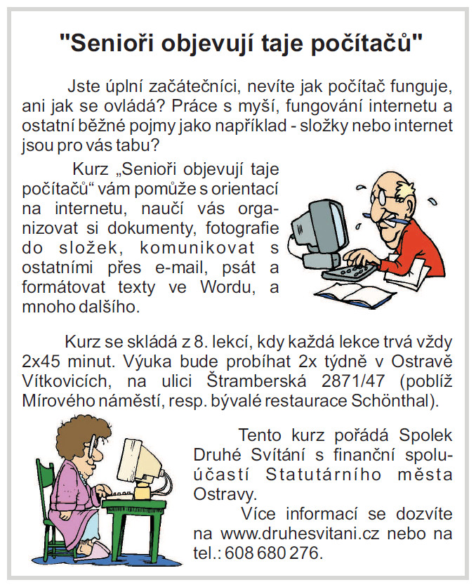 KURZ - Senioři objevují taje počítačů KURZ - Senioři objevují taje počítačů